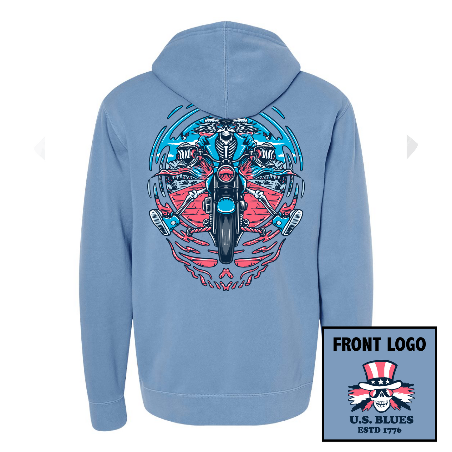 US Blues Vintage Hoodie