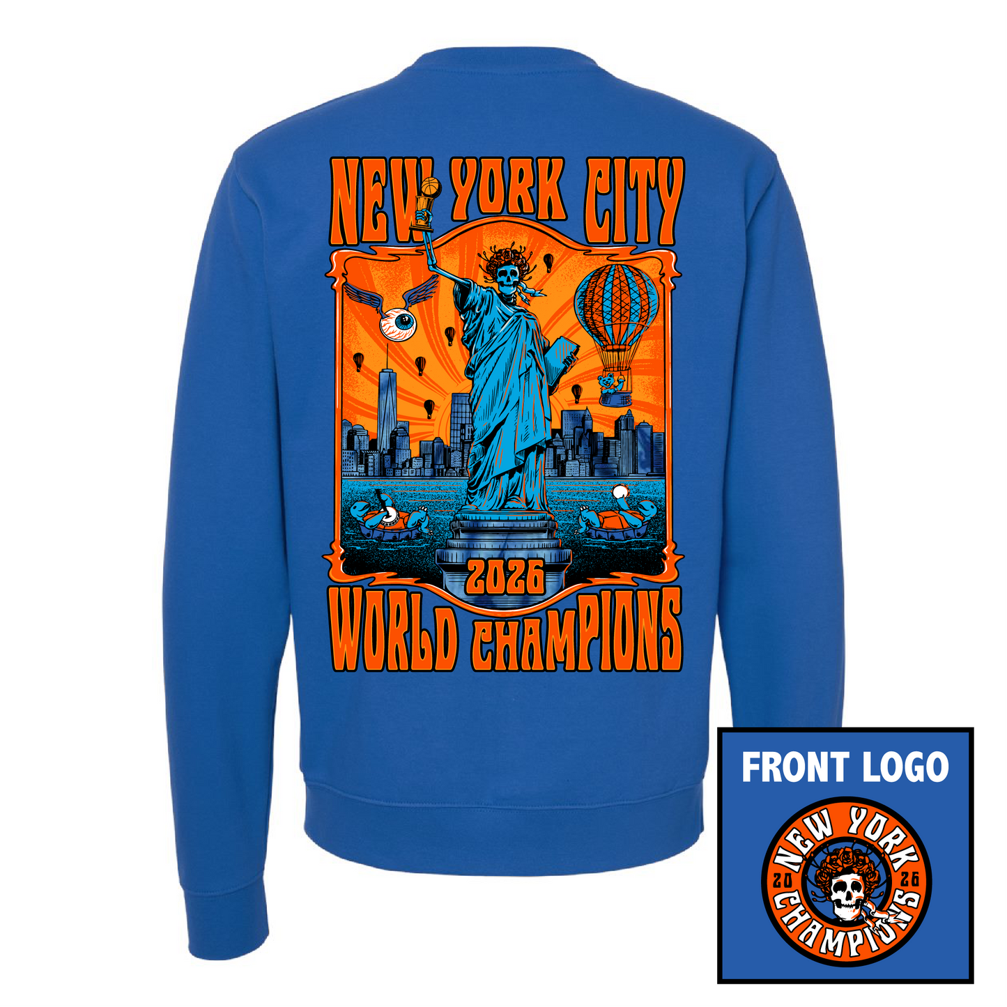 NY Champs 2026 Vintage Crewneck