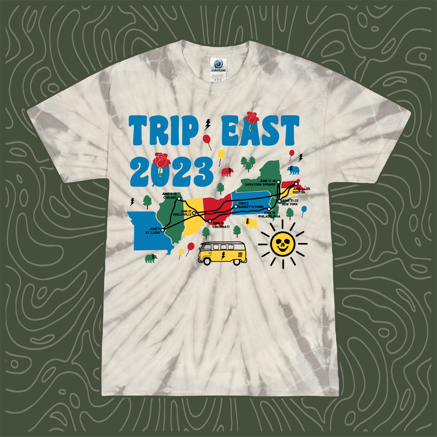 Trip East 2023 Tie Dye