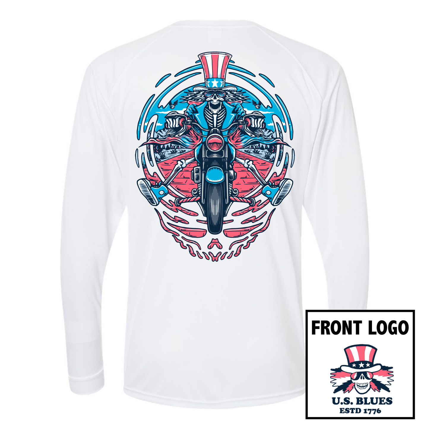 US Blues UPF 50 Long Sleeve - White