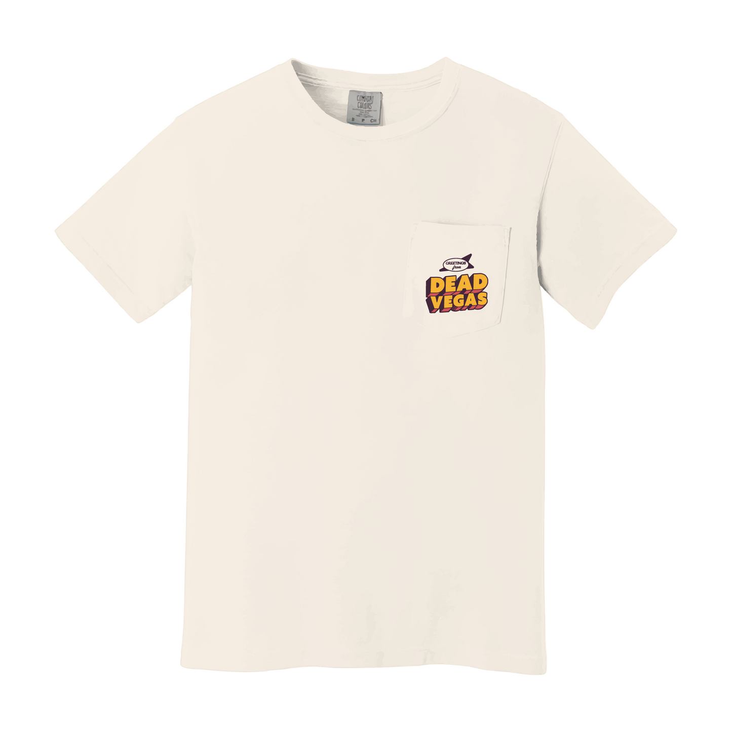 Vegas 2025 Postcard Pocket Tee