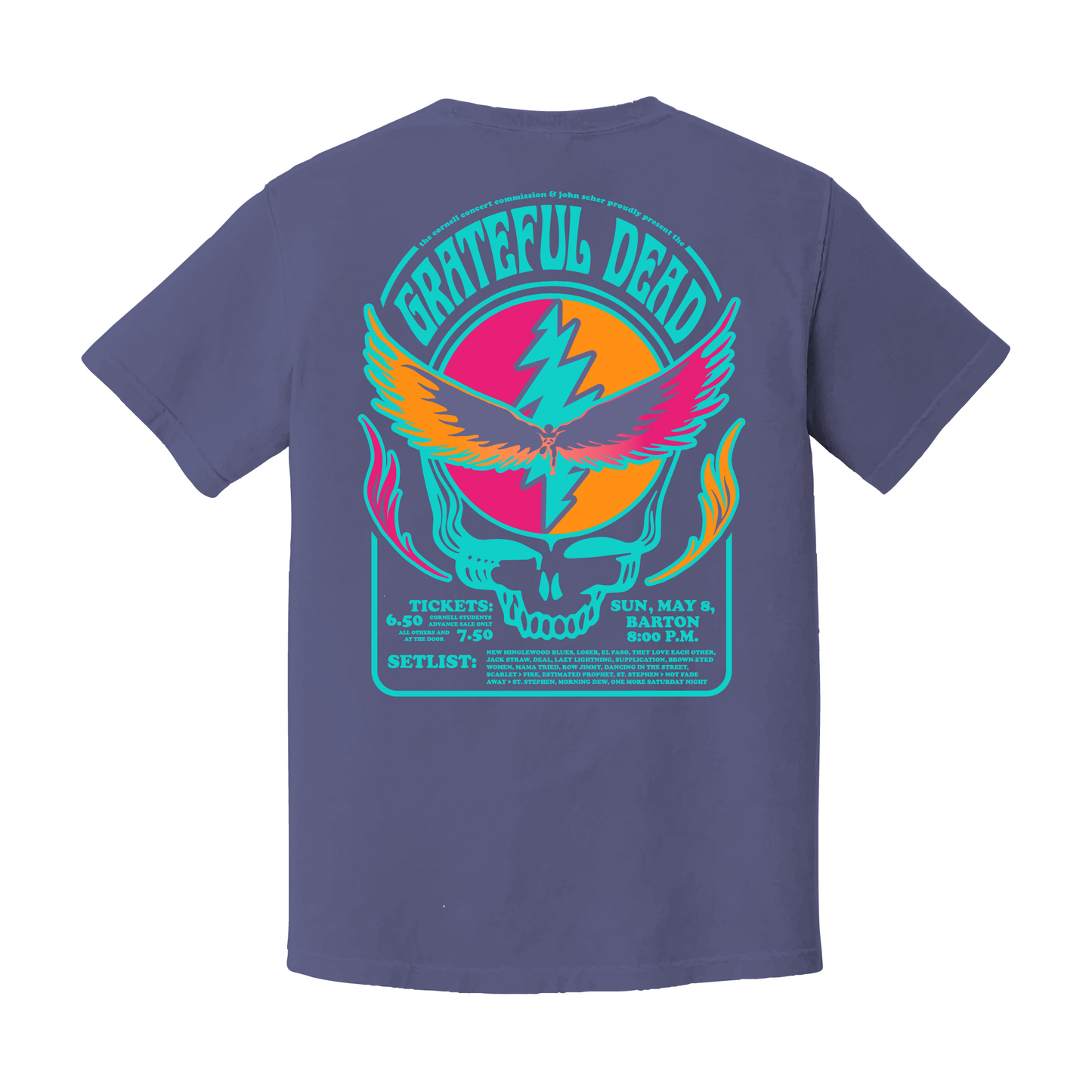 Cornell 77 Pocket Tee - Grape