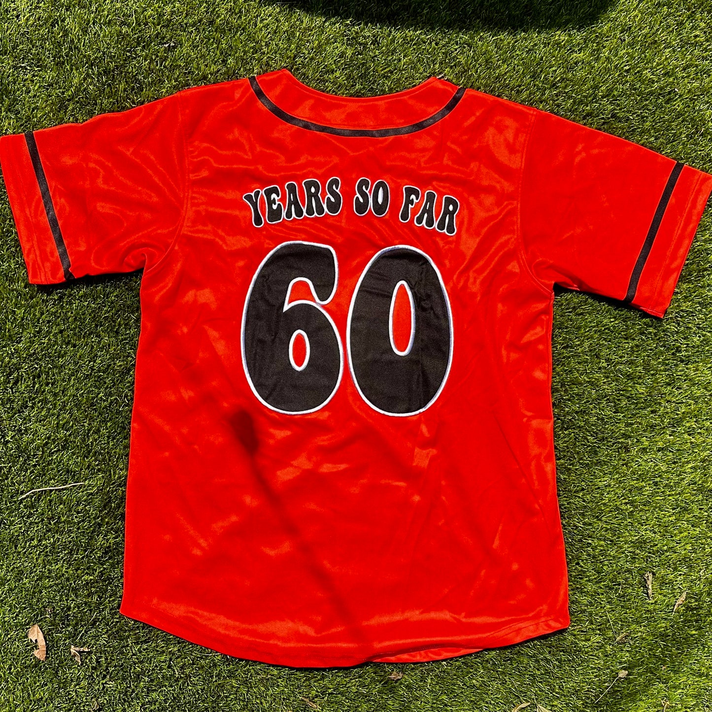 GD60 Baseball Jersey - Orange & Black