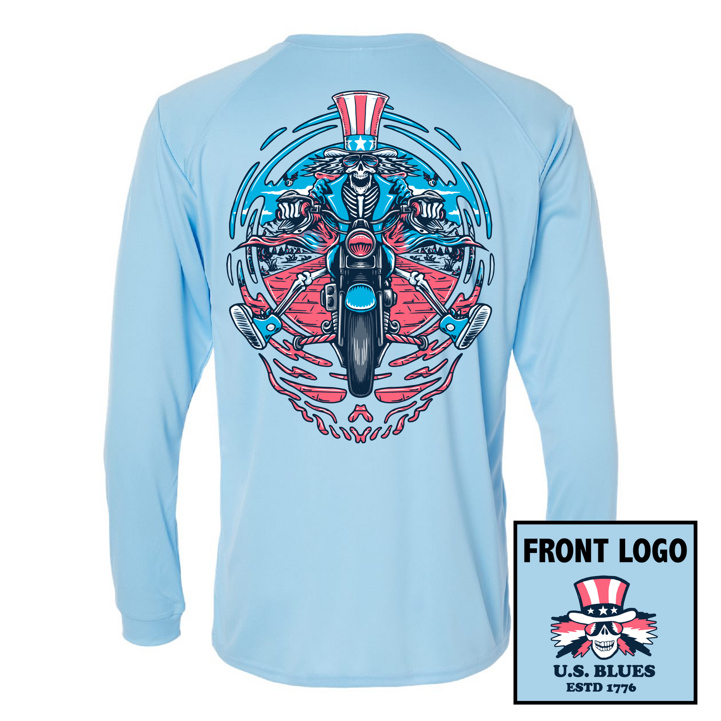 US Blues UPF 50 Long Sleeve - Chambray