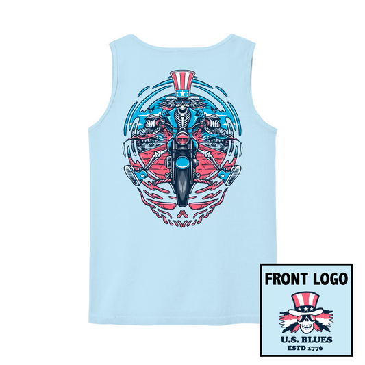 US Blues Tank Top - Chambray