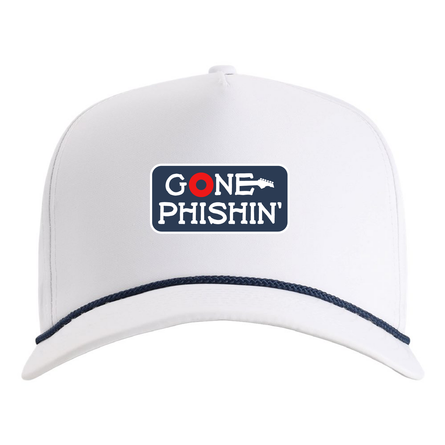 Gone Phishin Imperial Rope Hat - White