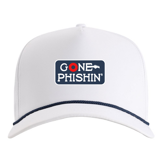 Gone Phishin Imperial Rope Hat - White