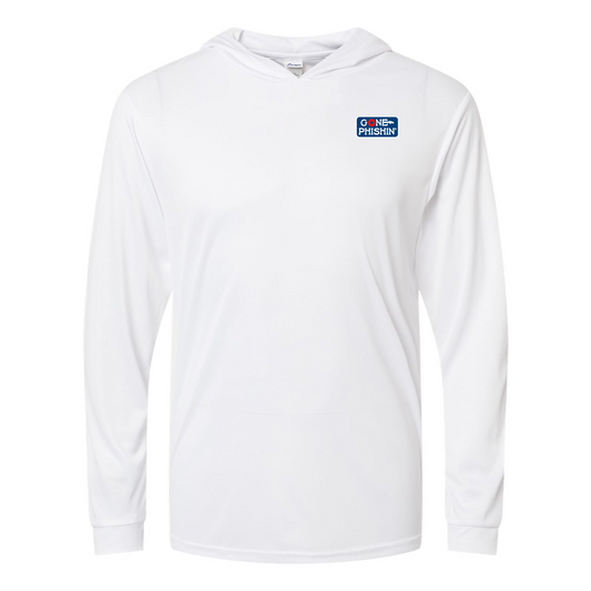 Gone Phishin' Performance UV Long Sleeve - Hooded - White