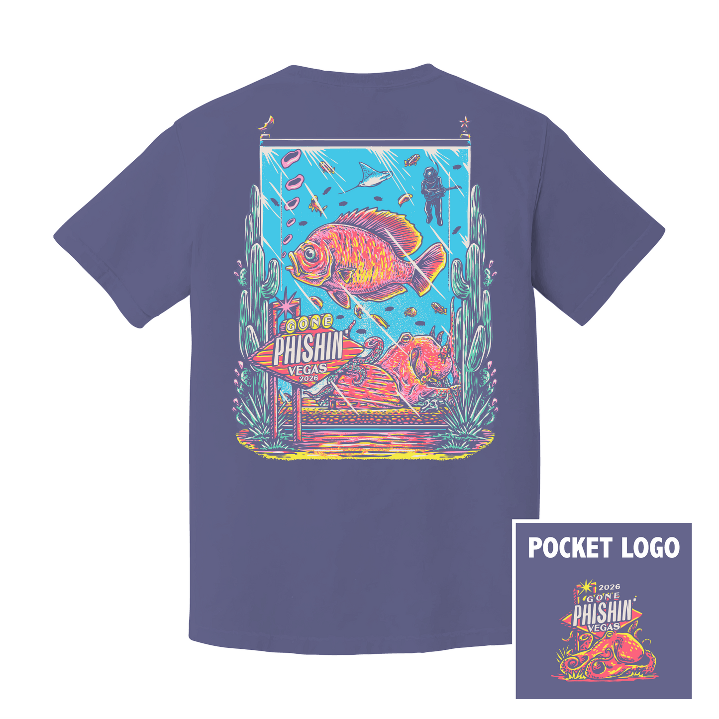 Vegas 2026 Pocket Tee - Grape