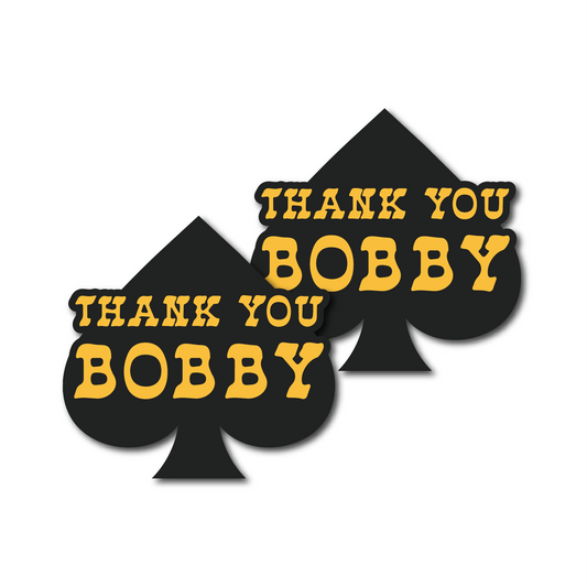 Thank You Bobby Sticker Pack (2 for $5)